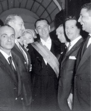 쿠비체크 대통령과 취임식 날의 일부 각료들, 1956년 1월 31일