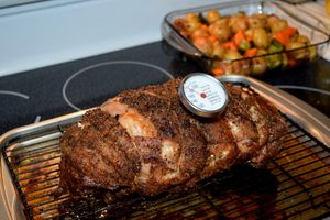 뼈 없는 보스턴 버트 로스트, 180도까지 완전히 조리됨