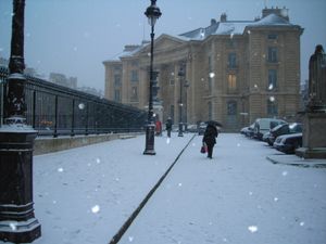겨울의 팡테옹 센터.