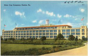 펜실베이니아주 이스턴에 위치한 Dixie Cup Company.