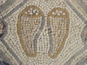 쿠르시 모자이크의 수세미오이, 골란 고원