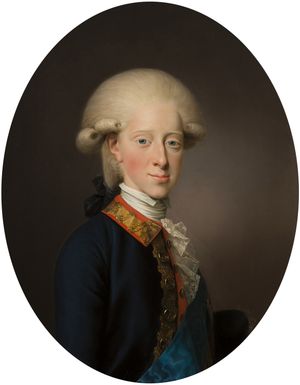 화가 옌스 율이 그린 섭정 프레데리크 6세의 초상화.