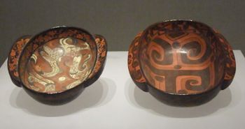 구름 문양의 옻칠 그릇, 전국 시대, 장링, 후베이성