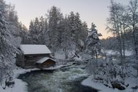 핀란드 북오스트로보트니아 쿠사모에 있는 수차