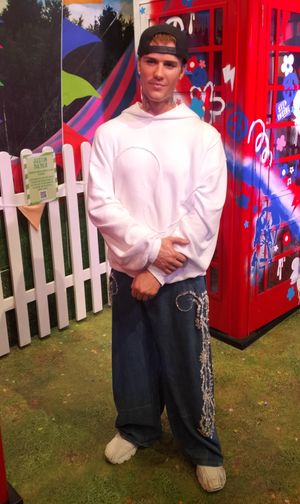 런던 마담 투소에 있는 비버의 밀랍 인형