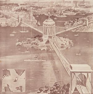 어니스트 스토우가 1922년에 제안한 3경간 다리