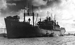 구조 계획의 중심이었던 USS 탕지어. 보급품 수송과 민간인 대피 임무를 맡았으며, 진주만 공격에서 살아남은 함선이다.