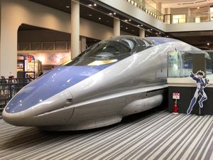 2018년 8월 교토 철도 박물관에 전시된 521-1호 차량