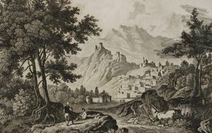 가바르 고대 도시, 반더부흐의 1838년 조각