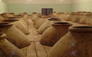 샤후먄-빈 와이너리의 와인 저장고