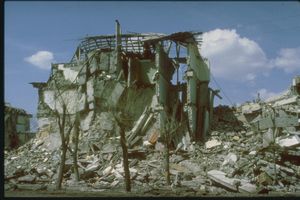 레니나칸의 건물 피해