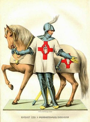 어린 킬리키아 아르메니아 기사.