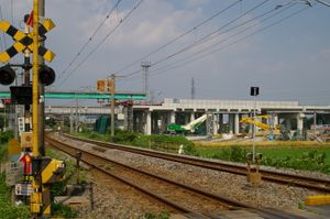 2007년 7월 건설 중인 신토스역