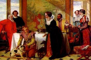 오거스터스 에그 (1849)의 프로테우스의 개를 대신하는 라운스