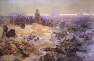 그룬발트 전투 이후: 북 슬라브인의 연대(1924), 알폰스 무하의 작품, 슬라브 서사시