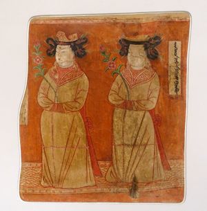 위구르 공주, 베제클리크 동굴 9호, 벽화