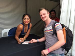 2013 NRL 그랜드 파이널 주간 동안 축구 팬과 함께한 모보이