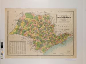 상파울루 주 지도 (1938).