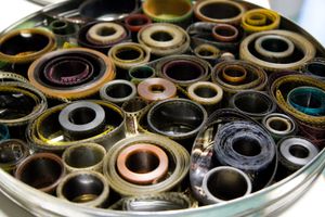 Old celluloid film rolls