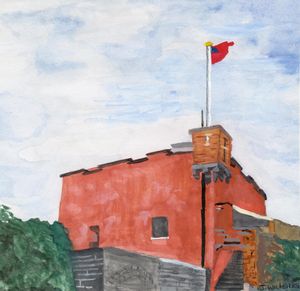 1884년 영국 영사관 부지였던 산도밍고 요새