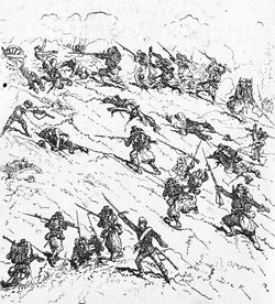 꼬모이의 알제리 소총병이 호아목에서 청나라군 기지를 습격했다. 1885년 3월 2일