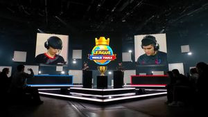 2023 클래시 로얄 리그 월드 파이널에서 Mugi(왼쪽)와 Pedro(오른쪽)