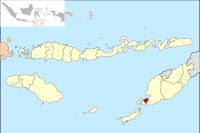 동누사틍가라주 행정 구역도 (쿠팡은 적색으로 표시)