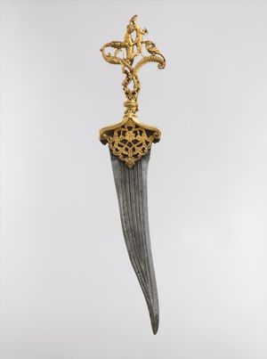 동물 형상을 한 자루가 있는 단검 (데칸 술탄국 추정), , [https://commons.wikimedia.org/wiki/File:Dagger_with_Zoomorphic_Hilt_MET_DP253146.jpg 메트로폴리탄 미술관