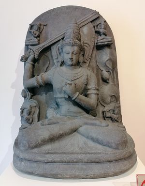 문수보살의 모습, 자고 사원, 14세기 자바, 인도네시아