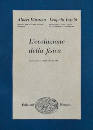 아인슈타인과 레오폴트의 '물리학의 진화' 이탈리아어판