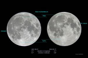 반대 칭동 시의 보름달