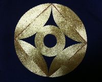 일본 자수로 새겨진 가몬