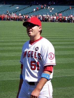 2009년, 에인절스 소속의 손더스