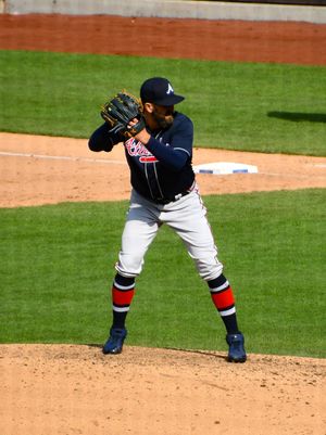 애틀랜타 브레이브스 시절 투구하는 오데이