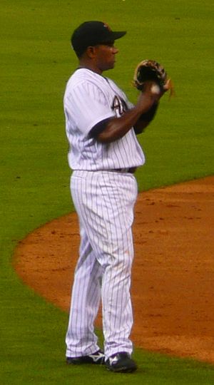 2008년 휴스턴 애스트로스에서 뛰고 있는 테하다