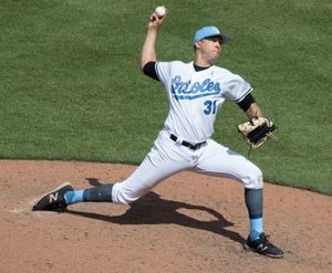 2017년 볼티모어 오리올스에서 활동하는 히메네즈