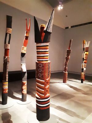 2019-20 아델레이드 Tarnanthi 전시회에 전시된 투티니