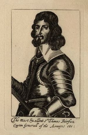 The Most Excellent Thomas Fairfax, Captin Generall of the Armyes etc, 에칭, 1640년대. 런던 국립 초상화 미술관