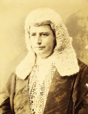 뉴사우스웨일스 입법부 의장 시절의 바턴