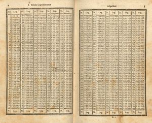 "Tabula logarithmorum vulgarium" (상용 로그표), 1797