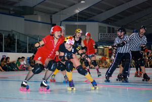 Charm City All Stars(볼티모어, 메릴랜드) 블로커와 로드 아일랜드 리베터 (프로비던스, 로드 아일랜드) 잼머 (2008)