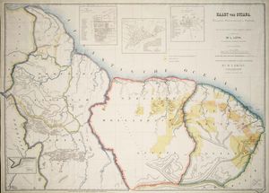 1888년 기아나 지도.