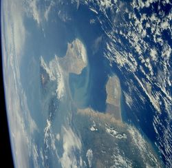 걸프만 위성 사진