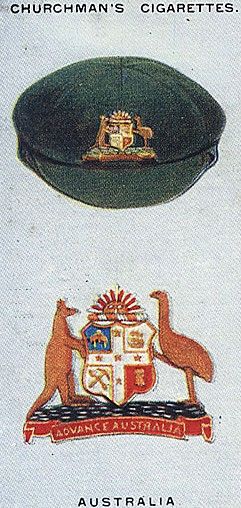 배기 그린(baggy green)에 묘사된 비공식 식민지 문장