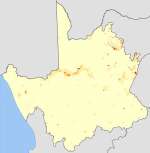 노던케이프주 인구 밀도