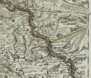 1772년 폴란드 지도 조각, Rybnica 표시