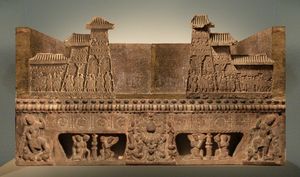 북제 시대 안양에서 소그디아 상인을 위해 제작된 안양 장례 침대(550-577년).