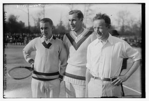 1922년 데이비스 컵에서의 빈센트 리처즈, 빌 틸든, 빌 존스턴