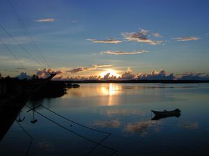 얍 섬・콜로니아의 석양