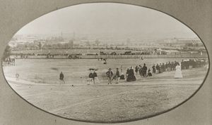 1874년에 개최된 세계 최초의 국제 크리켓 경기 (잉글랜드 대 사우스오스트레일리아 경기)